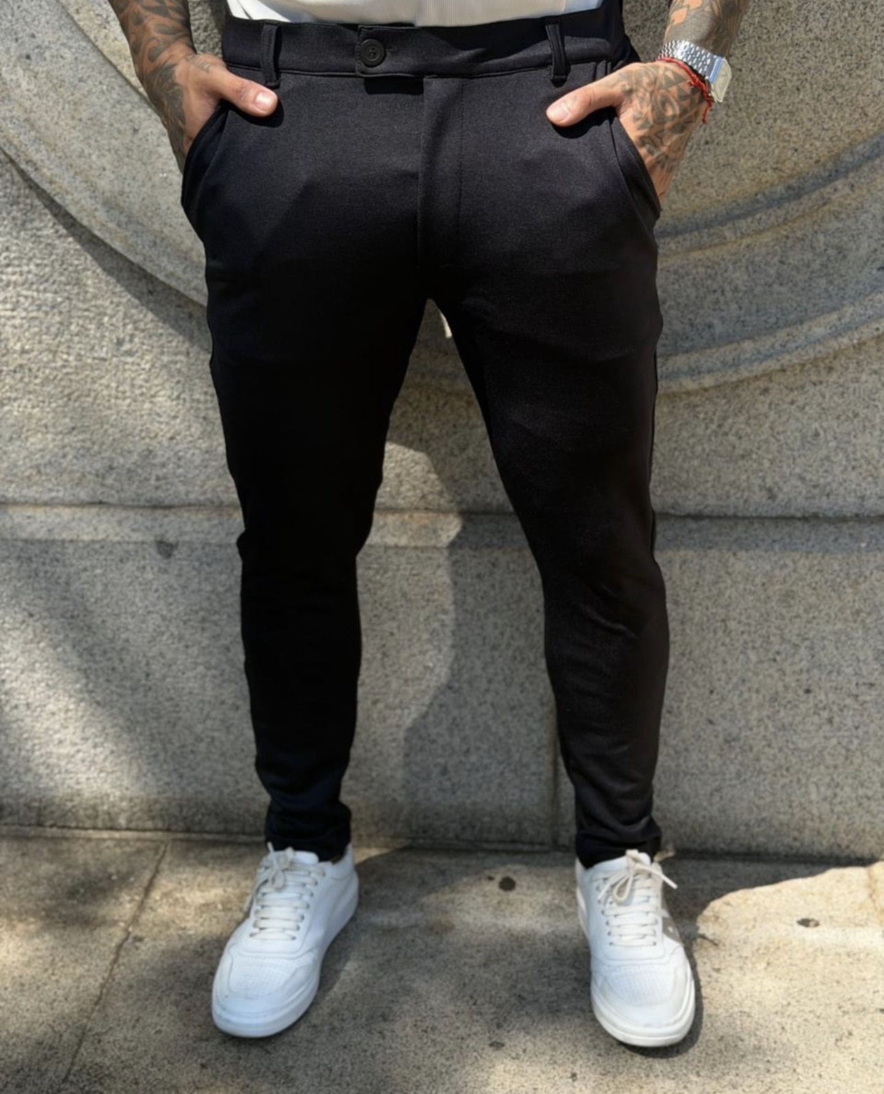 Calça Alfaiataria Paris C/ Elastano Premium Preta - Imagem 2